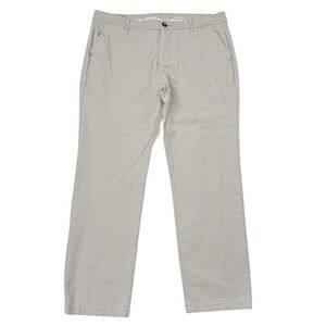 Mugsy Pants Mens Size 38 x 30 Tan Khaki Teddys Chino Stretch Classic Fit Casual